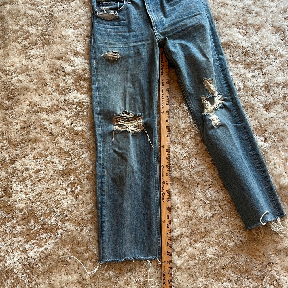 Rag & Bone High-Rise Distressed Ripped Ankle Modele Jeans in color: Shaker - Picture 14 of 16